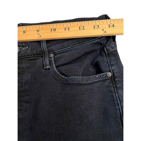 MOTHER The Stunner Zip Two Step Fray Women's Black Denim Jeans Sz 27 - Picture 5 of 11